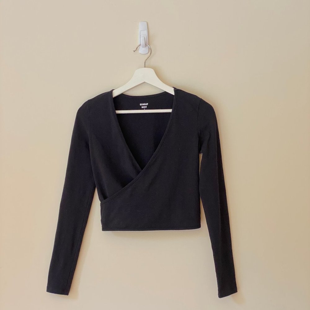 Sunday Best Wrap Crop Top